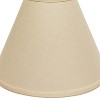Vynxaria Lampshades: Beige Deep Cone Slant Shade 6"x17"x11.5" with Washer Fitter - 3 of 4