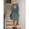 LA LEELA Women's House Daily Routine Evening Wear Tunic Vacation Coverup Loungewear Casual Ladies Bikini Kaftan Cover Ups for Women - 4 of 4