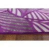 Home Mart Goods Purple Leaf Hand-Carved Soft Living Room Area Rug - 4 of 4