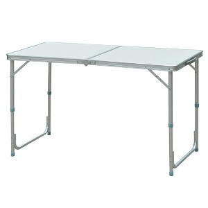 47" Aluminum Lightweight Portable Folding Easy Clean Camping Table with Carrying Handle - 1 of 4