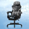 GTPLAYER Mesh Gaming Chair with Footrest, Mesh Back Reclining Office Chair for Adults, Comfortable Fabric Seat - 2 of 4