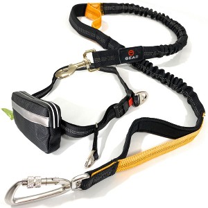 Hands-Free Dog Leash with Locking Carabiner & Waterproof Pouch for Walking, Jogging, Running & Hiking - 1 of 4