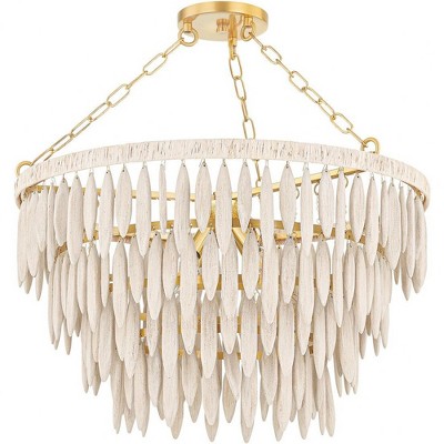 Mitzi Tiffany 4 - Light Chandelier in  Aged Brass