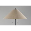 Palmer Walnut Floor Lamp Black - Adesso: Dual Pull Chain, Contemporary Standing Light - 4 of 4