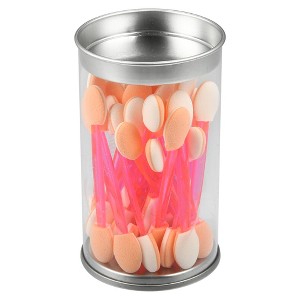 Unique Bargains Short Sponge Dual Sides Eye Shadow Makeup Brushes Applicator Pink 25 PCS - 1 of 4