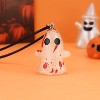 Glow in the Dark Bloody Ghost Pendant Necklace - Spooky Halloween Jewelry - 3 of 4