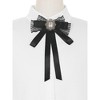 Elerevyo Women's Long Ribbon Brooches Elegant Neck Tie Pin 1 Pc - 4 of 4