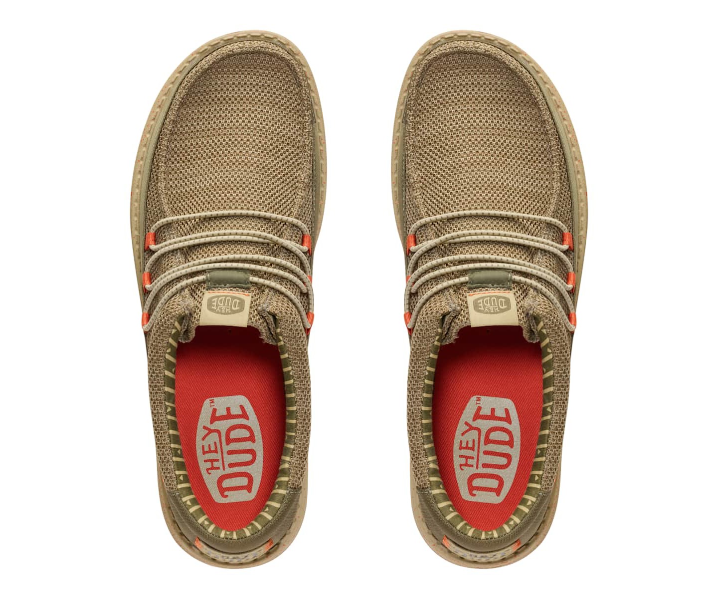 HEYDUDE Men Wally Guard Stretch Sox, Burnt Olive/Multi, 7, цвет: Оливковый — фото 3