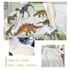 SEVOBAL Baby Blankets Dinosaur Family Fleece Throw Blanket Fuzzy Soft Warm Blanket Cozy Blankets for All Seasons, Multicolored, 51"*59"*0.25" - 4 of 4