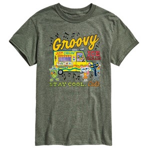 Men's - Pete the Cat - Groovy Ice Cream Truck Men's Short Sleeve Graphic T-Shirt Short Sleeve Graphic T-Shirt - 1 of 4