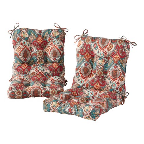 Set of four discount outdoor chair cushions