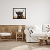Stupell Industries Black Highland Cow Portrait, 31" x 25" - 2 of 4