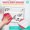 SCRIBBLEDO Music Staff Dry Erase 9"X12" Board 10-Pack, Erasers Included - 3 of 4