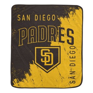 MLB San Diego Padres Painted Plate Ultra Soft Blanket - 1 of 1