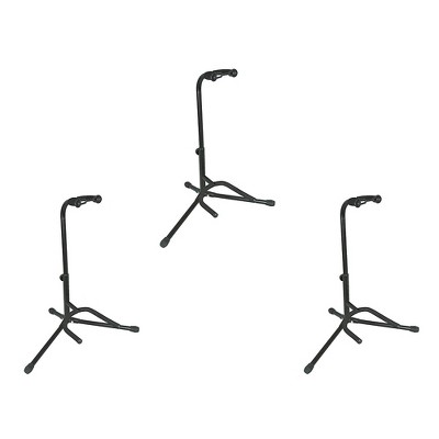 Musician's Gear Electric, Acoustic and Bass Guitar Stands (3-Pack)