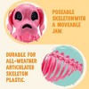 Joyfy 12.6’’ Pink Puppy Skeleton with Posable Joints, Full Body Dog Skeleton for Graveyard Haunted House Party Halloween Indoor Outdoor Decor - 3 of 4