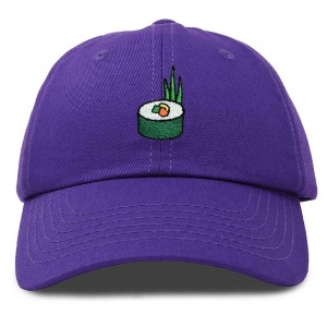 Dalix Sushi Roll Embroidered Maki Cotton Dad Hat Baseball Cap Adjustable Womens - 1 of 4