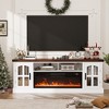 Buenhomino Fireplace TV Stand for TVs up to 80 inches, Entertainment Center TV Console with Fireplace and Storage for Living Room - 2 of 4