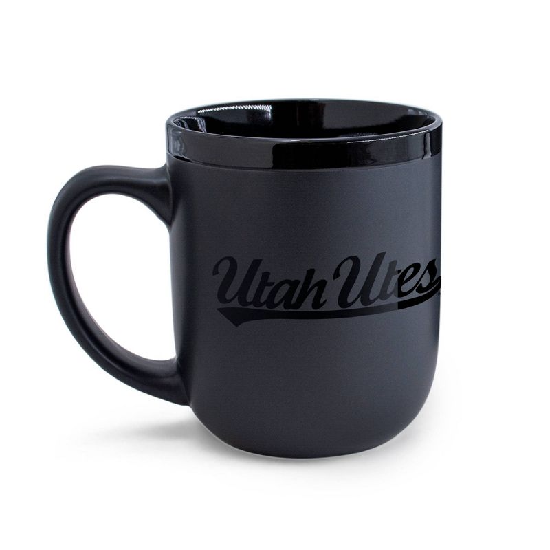 NCAA Utah Utes 12oz Ceramic Coffee Mug - Black, 2 of 4