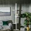 Mewoofun Floor to Ceiling Cat Tree with Scratching Posts, Cat Climbing Tower with Cloud Shape Platforms, Anti-toppling Device, White, 19"*12.5"*100.5" - 4 of 4