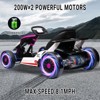 Jojoka 24V Go Kart for Kids Pedal Drift Kart with 2x150W Powerful Motors, Slow Start, Built-in Music - 3 of 4