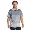 Gioberti Men's Pin Stripe Short Sleeve Polo w/ Chest Pocket - 4 of 4