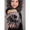 HalloweenCostumes.com    Wolf Hood, Hands & Tail Costume Kit, Black/Gray - 4 of 4