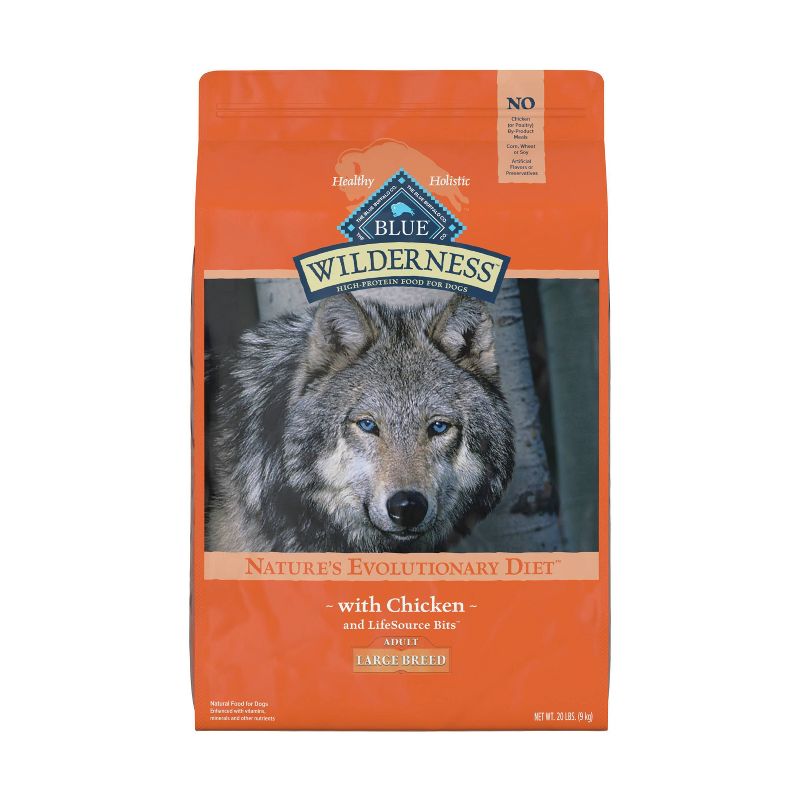 Blue Buffalo Wilderness High Protein Natural Adult Large Breed Dry Dog Food with Chicken, 1 of 11