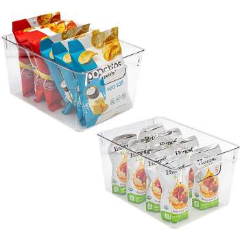 Sorbus 4 Pack Medium Storage Containers With Lids - Small Plastic
