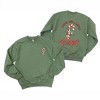 Simply Sage Market Women's Graphic Sweatshirt A Little Twisted Candy Cane Front and Back - 2 of 4