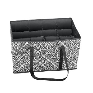 Collections Etc Foldable Shoe Organizer Tote - Holds 12 Pairs - 1 of 2