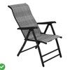 Patio Rattan Folding Reclining Chair, Portable Foldable Rattan Chairs w/Adjustable High Backrest & Widened Armrest - 2 of 4