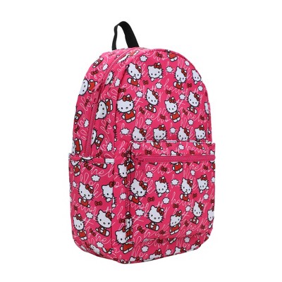 Hello Kitty Toss AOP Pink Ground Travel Backpack - image 3