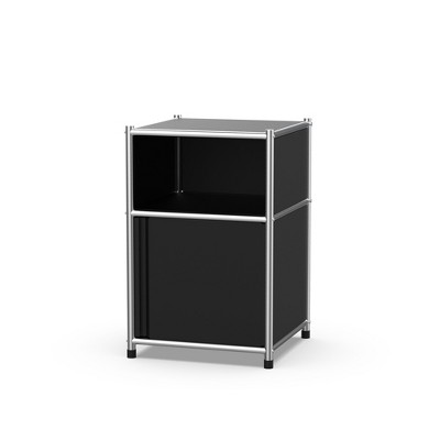 Fortune Candy 25.39'' Tall 1 Door Modular Design Metal Nightstand