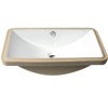 ALFI ABC603 White 24Inch Rectangular Undermount Ceramic Sink - 3 of 4