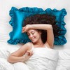 PiccoCasa Satin Retro Luxury Silky with Ruffle Envelope Closure Pillowcases 2 Pcs - 4 of 4