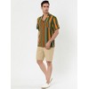 Lars Amadeus Men's Summer Irregular Printed Camp Collar Short Sleeves Button Down Hawaiian Shirt - 4 of 4