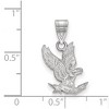 Black Bow Jewelry 14k White Gold United States Air Force Academy Fighting Falcons NCAA Medium Pendant - 2 of 3