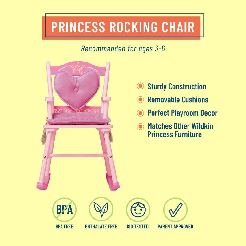 Princess Rocking Chair - WildKin, 4 of 9