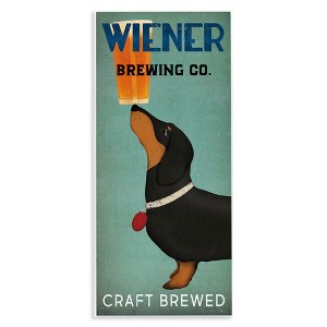 Stupell Industries Brewery Company Wiener Dog, 17" x 7" - 1 of 4