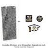 Big Dot of Happiness Law School Grad - Paper Straw Decor - Future Lawyer Graduation Party Striped Decorative Straws - Set of 24 - 3 of 4
