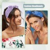 Unique Bargains Women's Bow Knotted Wide Headbands 2.28" Width 3 Pcs - 2 of 4