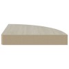 vidaXL Wall Corner Shelves 4 pcs Oak and White 13.7"x13.7"x1.4" MDF - 3 of 4