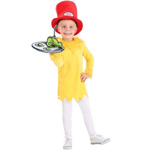 HalloweenCostumes.com 2T   Dr. Seuss Green Eggs and Ham Sam I Am Costume for Toddlers, Red/Green/Yellow - 1 of 4