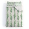 King Gabriela Fuente Natumas Polyester Duvet Cover + Pillow Shams Green - Deny Designs: 300 Thread Count, Abstract Pattern, Zip Closure - 4 of 4