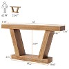 Console Sofa Table - 2-Tier Farmhouse Narrow Table, Extra-Long, Accent Entryway Table, Behind Couch Sofa, Ideal for Hallway and Living Room - 3 of 4