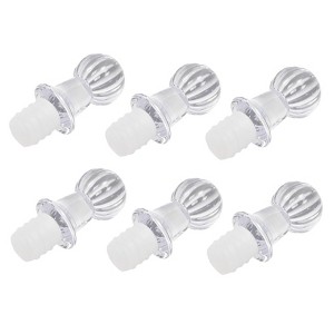 Chef Craft 2 Piece Durable Plastic Triple Seal Wine Bottle Stoppers Set - 1 of 2