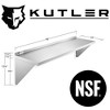 KUTLER Stainless Steel Shelf, NSF Commercial Wall Mount Shelves w/ Backsplash, Floating Metal Mounted Shelving for Restaurant, Kitchen, Home - 2 of 4