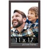 PosterPalooza | Textured Brown Picture Frame - UV Acrylic, Foam Board Backing, Hanging Hardware - 2 of 4