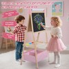 Kinder King Kids Art Easel Double-Sided Art Easel with Whiteboard and Chalkboard for Painting - 2 of 4
